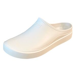 Hunter Womens‎ In/Out Bloom Algae Foam White Slip On Clogs Size 10